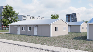 Prefabricated Emergency Building 119 m²