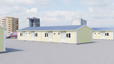 Prefabricated Emergency Building 130 m²