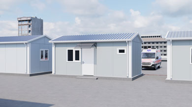 Prefabricated Emergency Disaster Building 21 m²