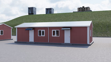 Prefabricated Emergency Building 66 m²