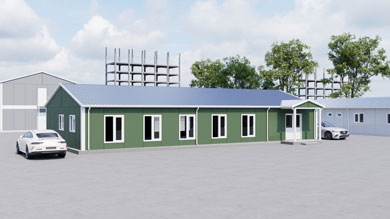 Prefabricated Cafeteria 172 m²