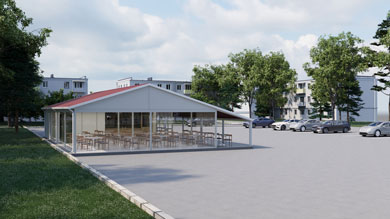 Prefabricated Cafeteria 186 m²