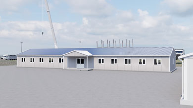 Prefabricated Social Facility Building 295 m²