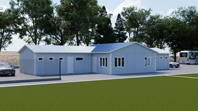 Prefabricated Sports Facility 142 m²